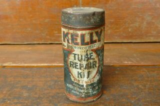 Vintage Rare 1930’s Kelly Springfield Tires Metal Tube Repair Kit Cumberland,  Md