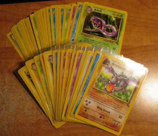 Nm/m Unlimited Complete Pokemon (non - Holo) Fossil Card Rare/uncommon/common Set