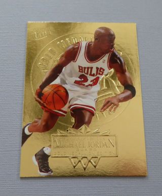 Michael Jordan 1995 - 96 Fleer Ultra Gold Medallion Rare Parallel 25