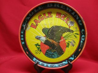 Rare Vintage Eagle Beer Eagle Brewing Co.  Utica Ny Metal Beer Tray