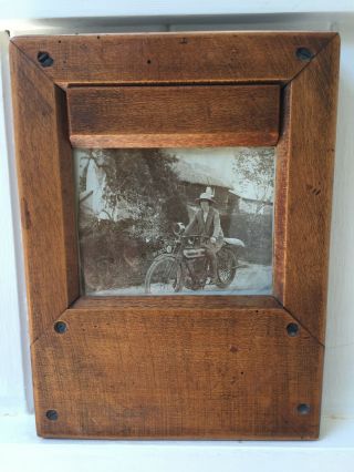 Vintage Antique Wooden Photo Frame For Glass Negative Photographic Plate Holder