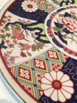 Meiji Japanese Imari Hand Painted Porcelain Plate 8” 2