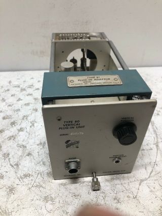 Vintage Tektronix Type 80 Vertical Plug In Unit Cool Old Test Very Rare