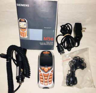 Rare Siemens M56 Mobile Cell Phone At&t Wireless Good Headset