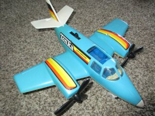 1979 Tonka Hand Commander Turbo Prop Toy Airplane,  Blue (rare)