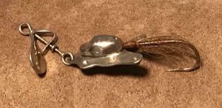 Rare Al Foss No 12 Frog Spinner Antique Fishing Lure Pat 1918