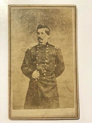 Rare Antique Civil War Soldier General George Mcclellan Cdv