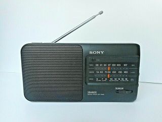 Rare Sony Icf - 790s 3 Band Portable Radio Fm/mw/sw Vintage 1998 Vgc