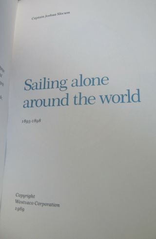 RARE VINTAGE 1969 Sailing Alone Around the World Joshua Slocum Westvaco UNREAD 2