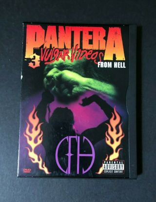 Dvd | Pantera: 3 Vulgar Videos From Hell | Rare Oop Metal Music Documentary