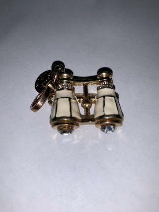 Juicy Couture White Limited Edition Opera Glasses Charm Rare
