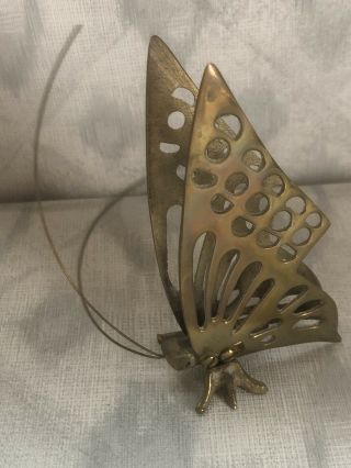 Antique/vintage Solid Brass Butterfly Ornament Collectible Decor