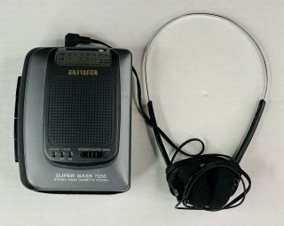 Rare Aiwa Walkman Fm/am Stereo Radio Cassette Player Hs - Ts250w