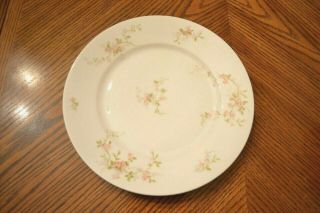 Antique Theodore Haviland Limoges France Pink Flowers Dinner Plate (s) 9 3/4 "