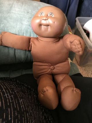 Cabbage Patch Kids Baby Doll 1982 Black African American Bald Boy