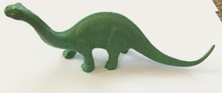 Vintage 50s Marx Rare Green Brontosaurus Dinosaur Plastic Prehistoric Playset