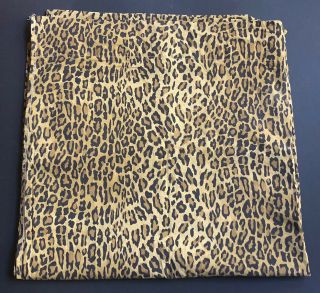 Rare Ralph Lauren Guinevere Aragon King Flat Sheet Animal Cheetah Leopard Euc