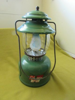 Vintage 8/71 Coleman 5122 Camping Lantern,  12 ",  Lp/propane Gas,  Green Logo,  Rare,  Vgc