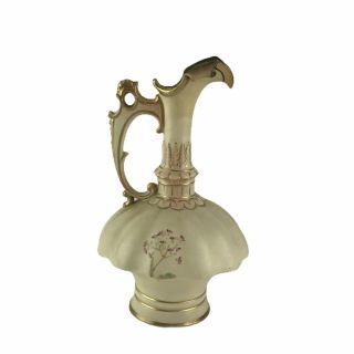 Antique Vintage RH Royal Wettina Austria Porcelain Ewer Pitcher Handpainted Vase 3