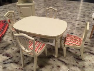 VINTAGE LUNDBY Dollhouse 70 ' S Living Room Dining Room Hutch Phone 2