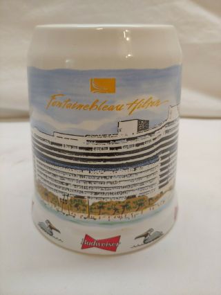 BUDWEISER MIAMI BEACH STEIN SPENCER GIFT EXCLUSIVE 499 OF1200 AWESOME RARE 2