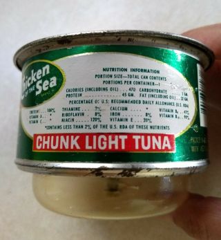 RARE Vintage Chicken Of The Sea Tuna Fish Can Clock 3