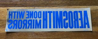 Aerosmith Done With Mirrors Rare Promo Sticker 1985