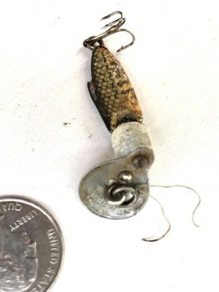 Early Antique " Pat Pend " Heddon Fishing Lure,  Old Vintage Tackle