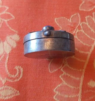 Vintage Sterling Silver Taxco Mexico Pill Box With Lapis 2