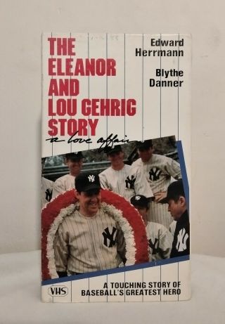 Rare Vintage - A Love Affair: The Eleanor And Lou Gehrig Story (vhs,  1977)