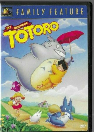 My Neighbor Totoro (dvd,  2002) Rare Oop Miyazaki Classic W/insert Fox Studio Dvd