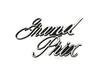 1971 - 1972 Pontiac Grand Prix Side Vinyl Top Emblem Badge Symbol Logo Oem (1972)