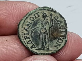 Quality Rare Ancient Roman Bronze Coin Provincial Gordianus.  8,  5 Gr.  26 Mm