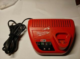 Milwaukee M12 Lithium - Ion Battery Charger (48 - 59 - 2401) Rarely Great