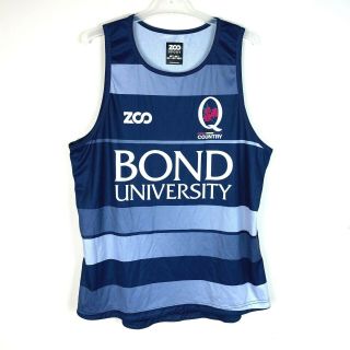 Queensland Country Zoo Sport Rare Training Singlet Size Men 