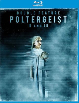Poltergeist 2,  3 Double Feature Blu - Ray Rare Oop Horror Halloween 2 - Disc Set