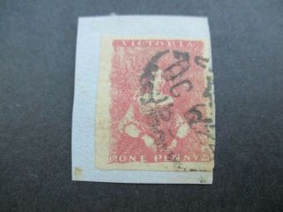 Victoria Stamps: Half Length On Piece - Rare (c226)