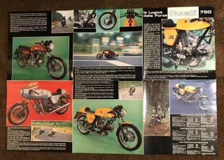 1973 Nos Factory Ducati Poster,  750ss Desmo,  750 Sport,  750 Gt,  Rare
