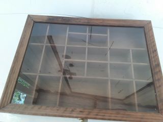Vtg Curio Wall Display Shelf 16” X 12” X 2.  5” Wood Shelf