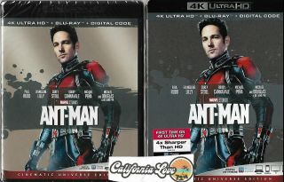 Ant - Man 4k Ultra Hd,  Blu - Ray,  Slipcover Rare Marvel Avenger✔☆mint☆✔ No Digital