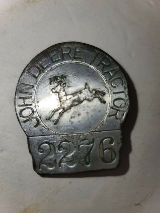 Very Rare Vintage John Deere Tractor Security Badge Pin Employee Look