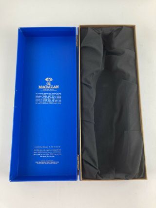 The Macallan 30 Years Old Single Malt Scotch Whiskey Box Rare Empty Box Only