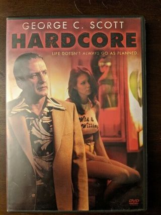 Hardcore Dvd Out Of Print Rare George C.  Scott / Paul Schrader Classic Oop