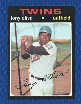 1971 Topps Nm,  290 Tony Oliva Rare Razor Sharp Baseball Card