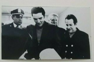 Elvis Vintage Photo Candid Close Up Rare At Hospital With Dad And Joe