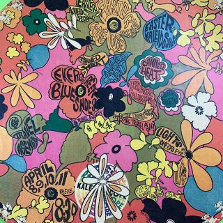 Rare Round Canned Hear Poster 1968 Kaleidoscope 1968 Circular Poster Vintage 2