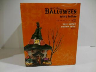 Rare Department 56 Halloween Three Witches Cauldron Haunt 4030758 (2013) & Box