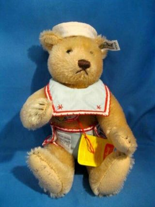 Vintage Steiff Teddy Baby Bear 1984 Signed And Numbered 10 "