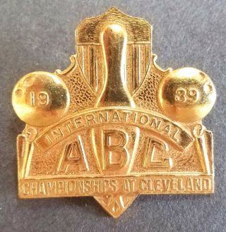 1939 American Bowling Congress Convention Delegate Brass Officials’ Pin