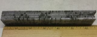 Typewriter 10 point rare letterpress Font Type Lower Case numbers Periods old 2